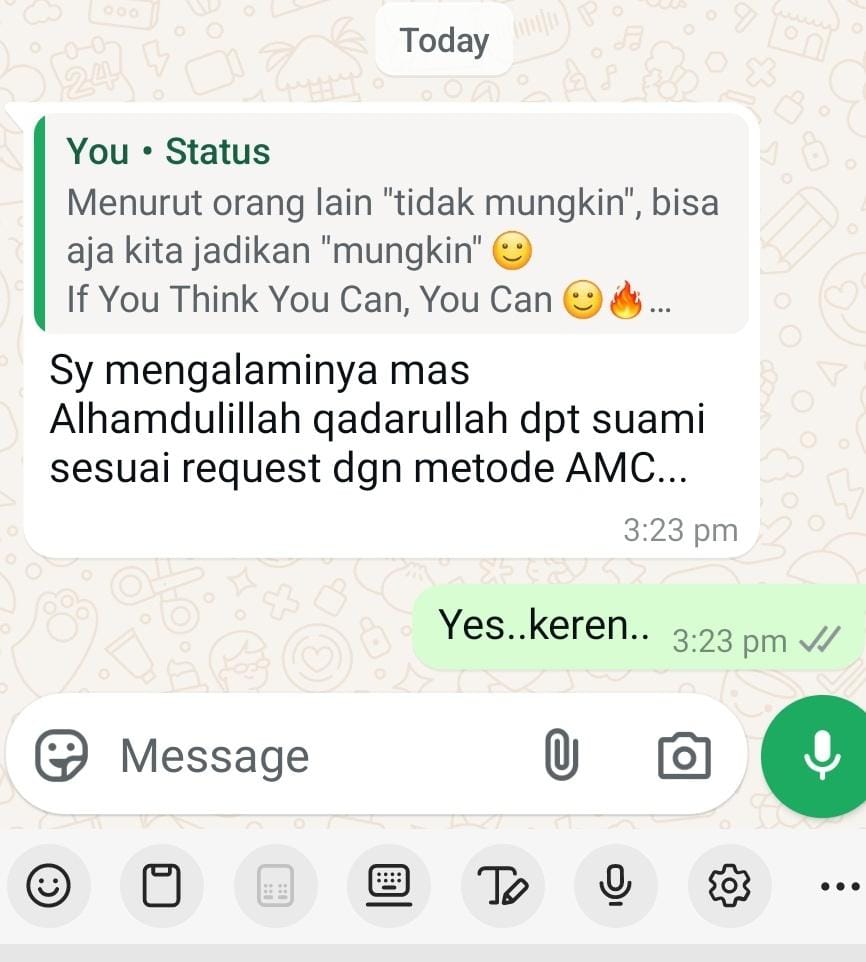 bukti dapat suami