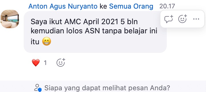bukti lulus asn dengan amc