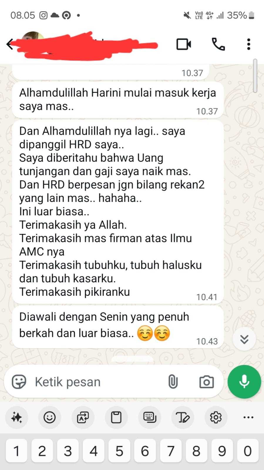 mudah diterima kerja dengan amc